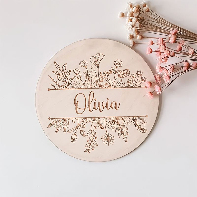 Home Decor For Wedding - Targa Personalizzata con Nome Inciso a