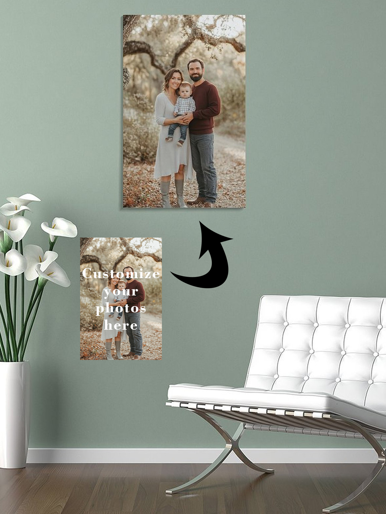 Home Decor Canvas - Dipinto su tela personalizzato (solo senza