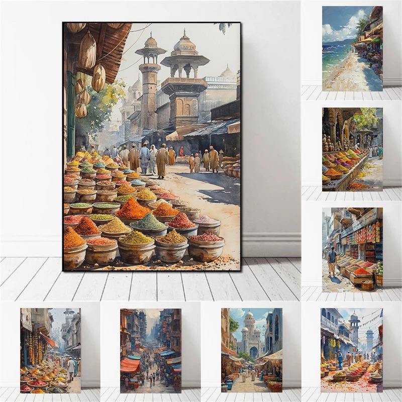 Home Decor Karachi - Poster artistico da parete con pittura