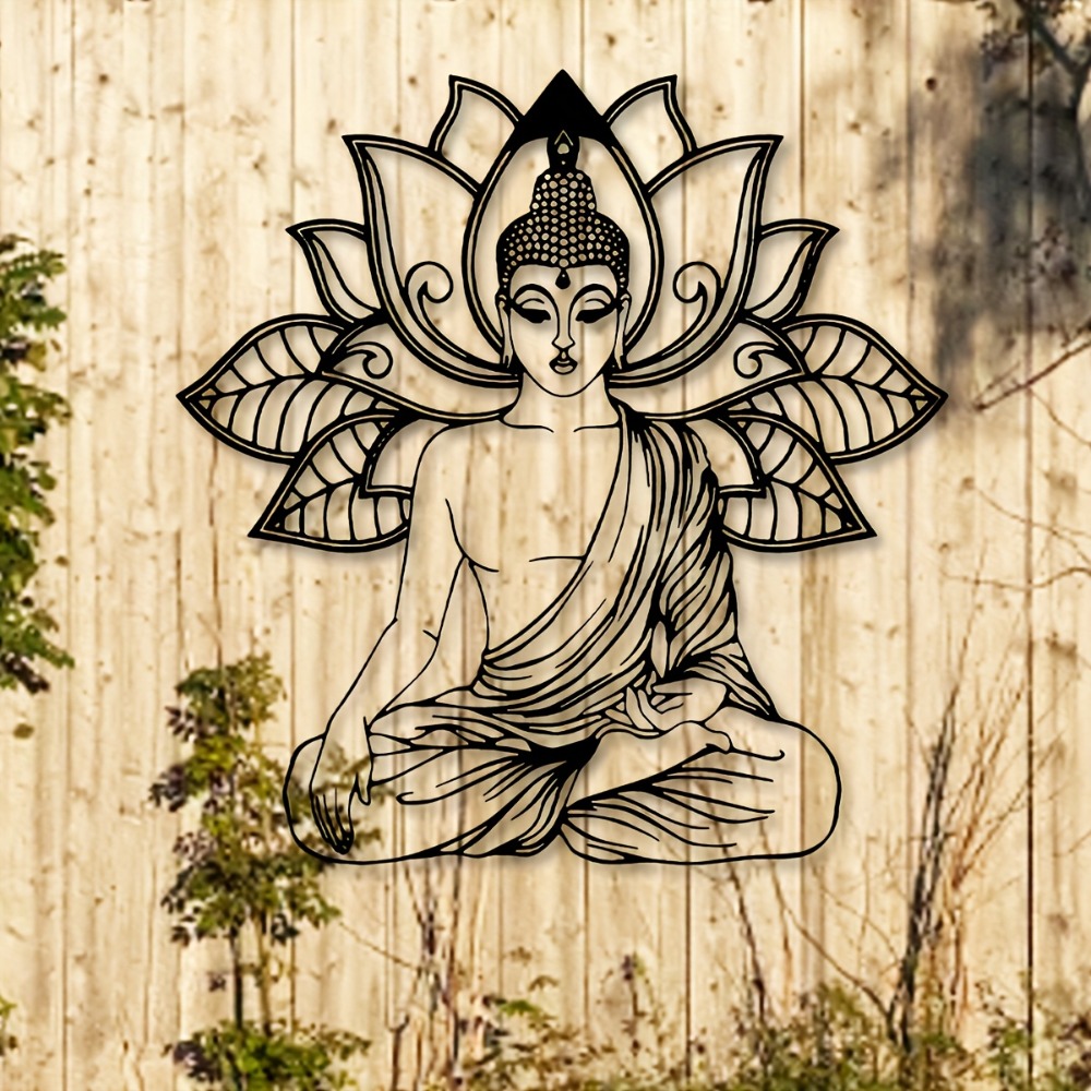 Home Decor Yoga - CIFBUY Decorazione Murale in Metallo con