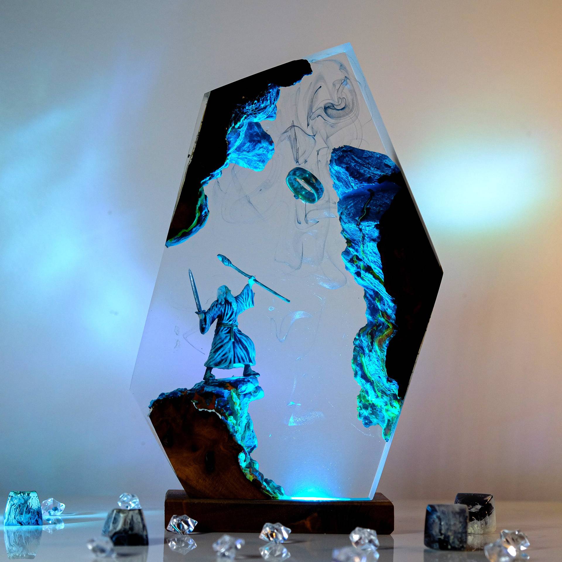 Home Decor For Wedding - Lampada da Tavolo in Resina con