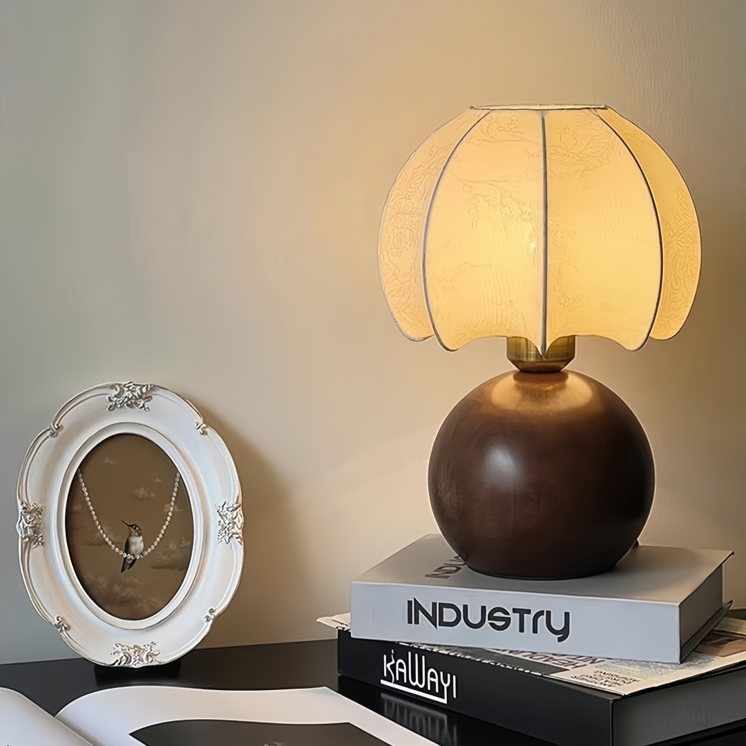 Home Decor Lamp - Lampada da tavolo floreale vintage, lampada