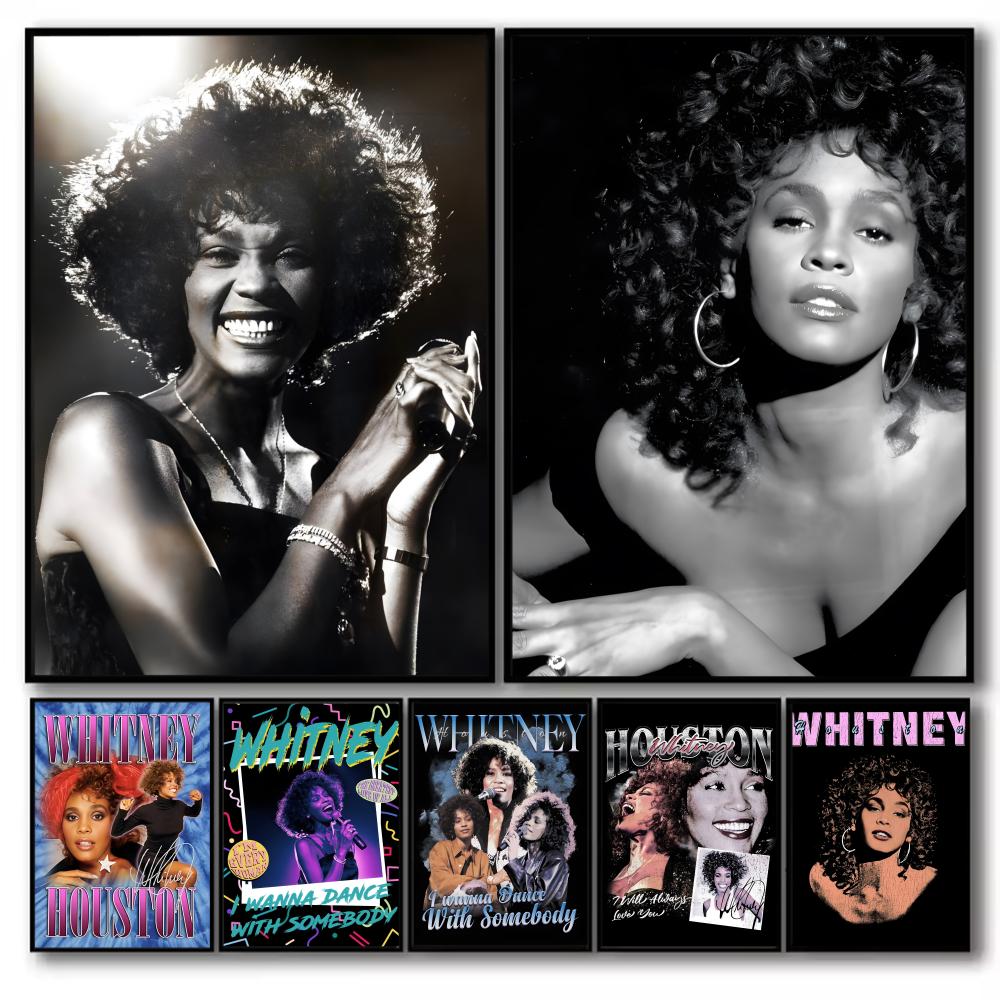 Home Decor Houston - Poster Singer W-Whitney H-Houston, decorazione per