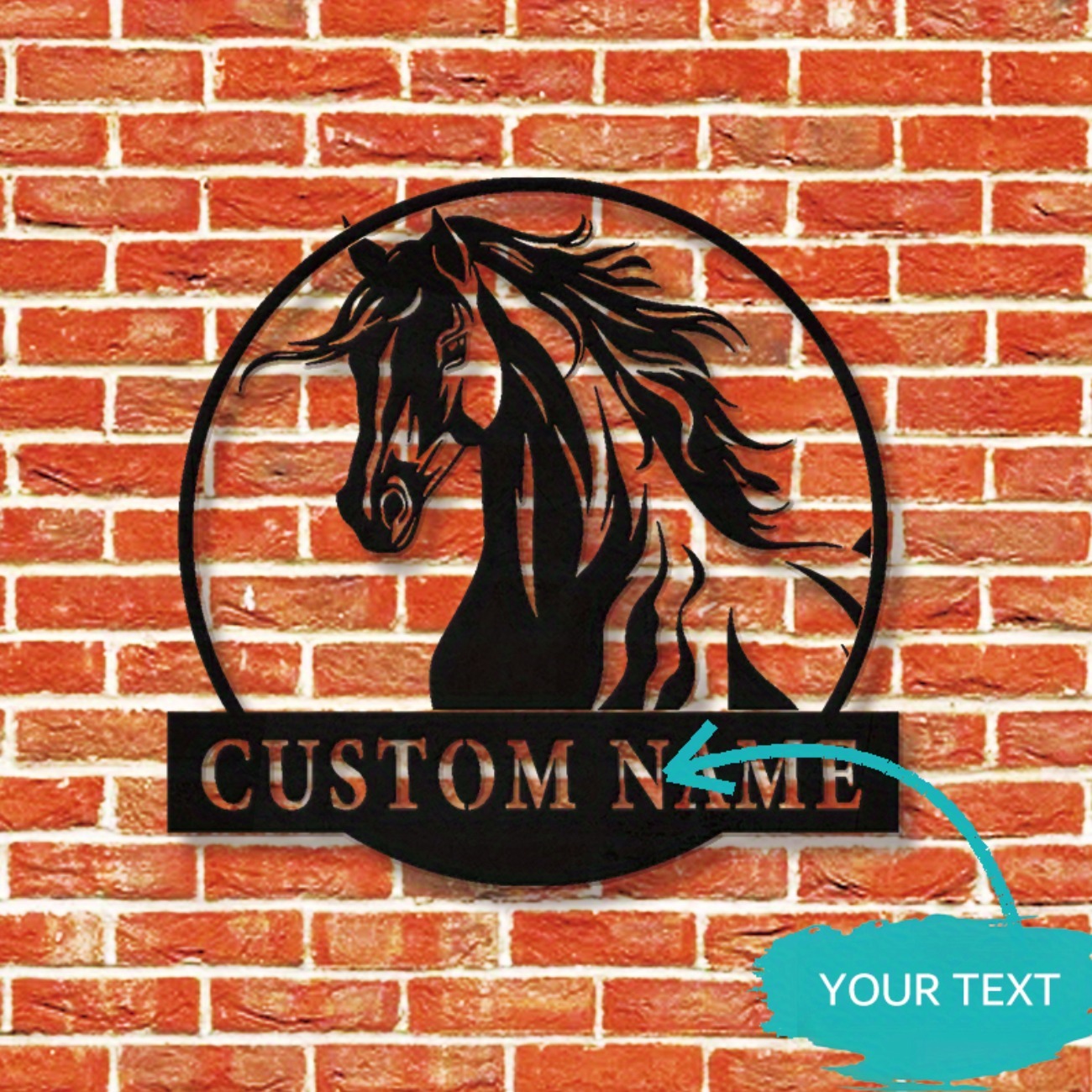 Home Decor Handmade - Arte da parete con cavallo in