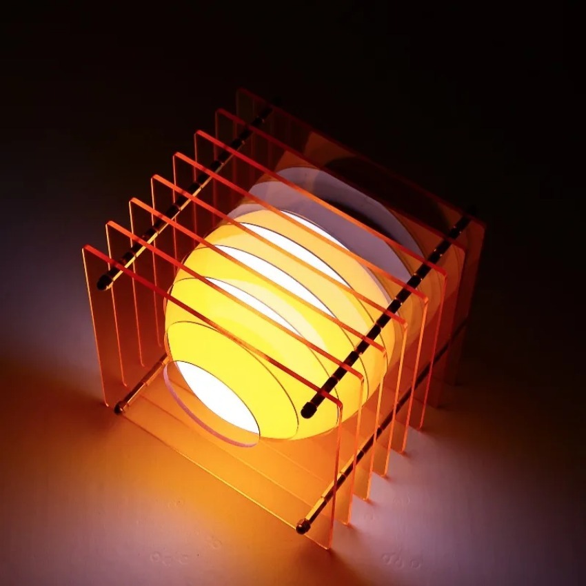 Home Decor Lamp - Lampada Luna Fai-da-Te in Acrilico a