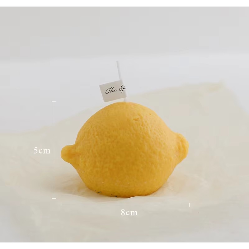 Home Decor Handmade - Candela a Forma di Limone Personalizzata