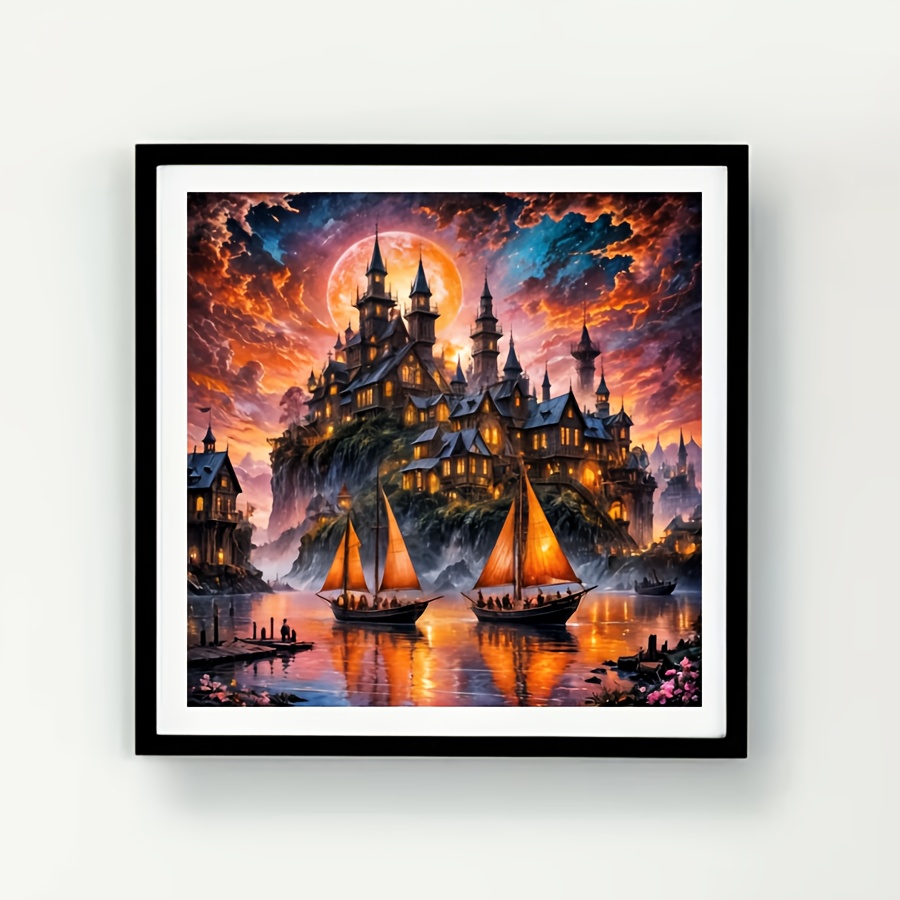Home Decor Under 500 - Puzzle Castle Under The Full Moon