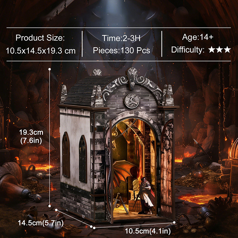 Kit Book Nook a Tema Drago con - Home Decor Medieval recensione e prezzo