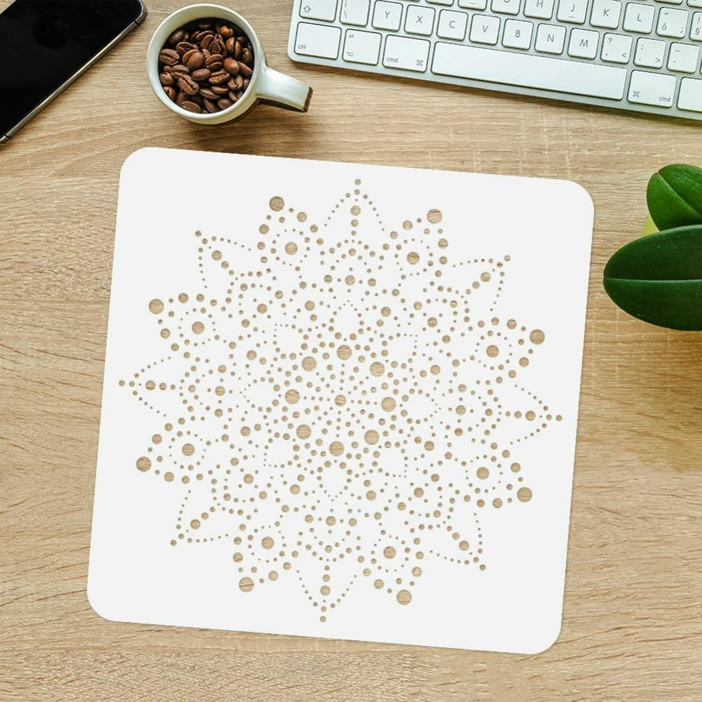 Modello di stencil con mandala - X Home Decor recensione e prezzo