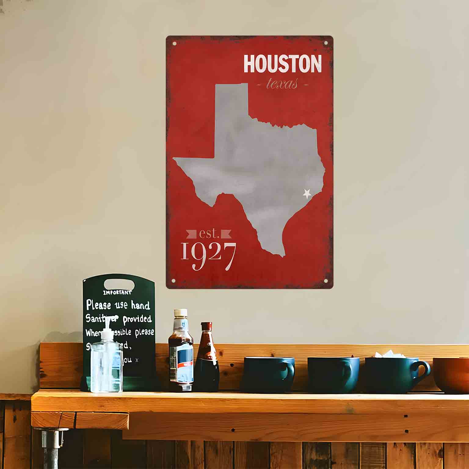Insegna da parete in metallo 2 - Home Decor Houston recensione e prezzo