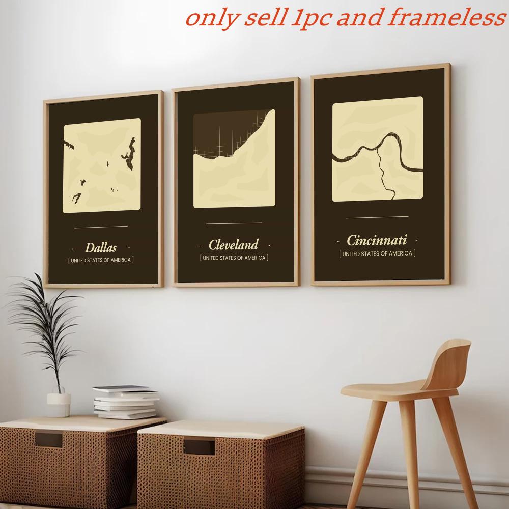 Poster con mappa della città d - Home Decor Houston recensione e prezzo