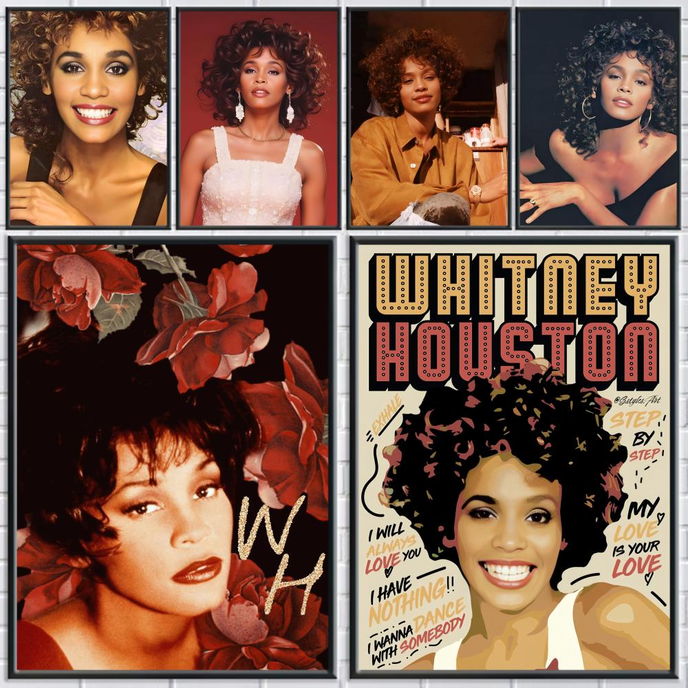 W-Whitney Houston Poster HD Ad - Home Decor Houston recensione e prezzo