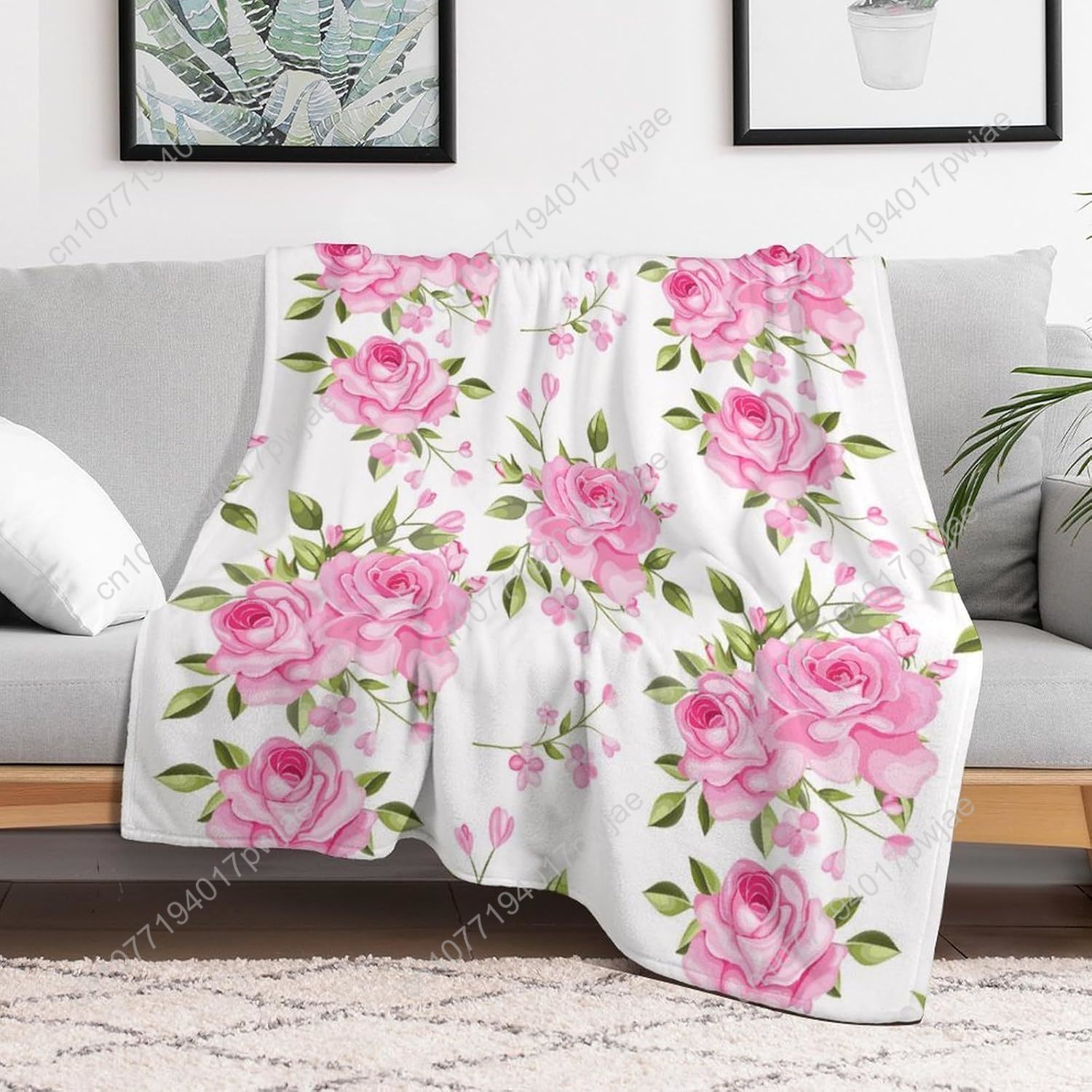 Coperta da tiro con fiori rosa - Home Decor Luxury recensione e prezzo