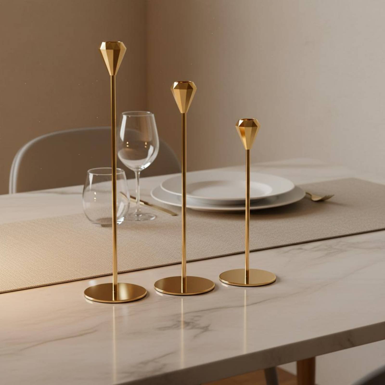 Set di 3 Candelabri in Cristal - Home Decor Luxury recensione e prezzo