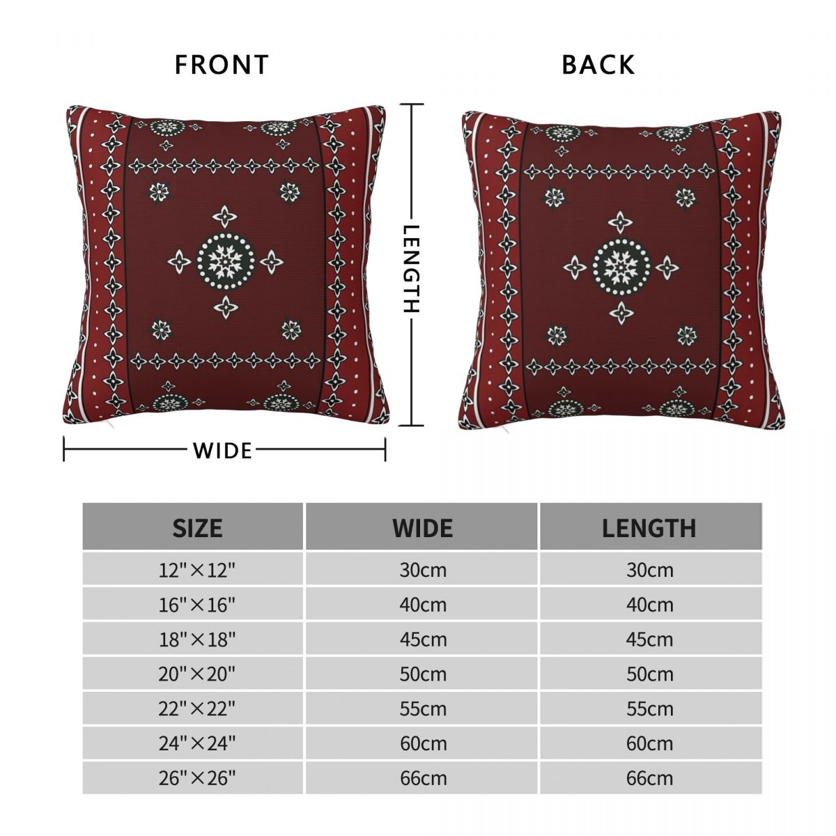 Fodera per cuscino quadrata Si - Home Decor Karachi recensione e prezzo