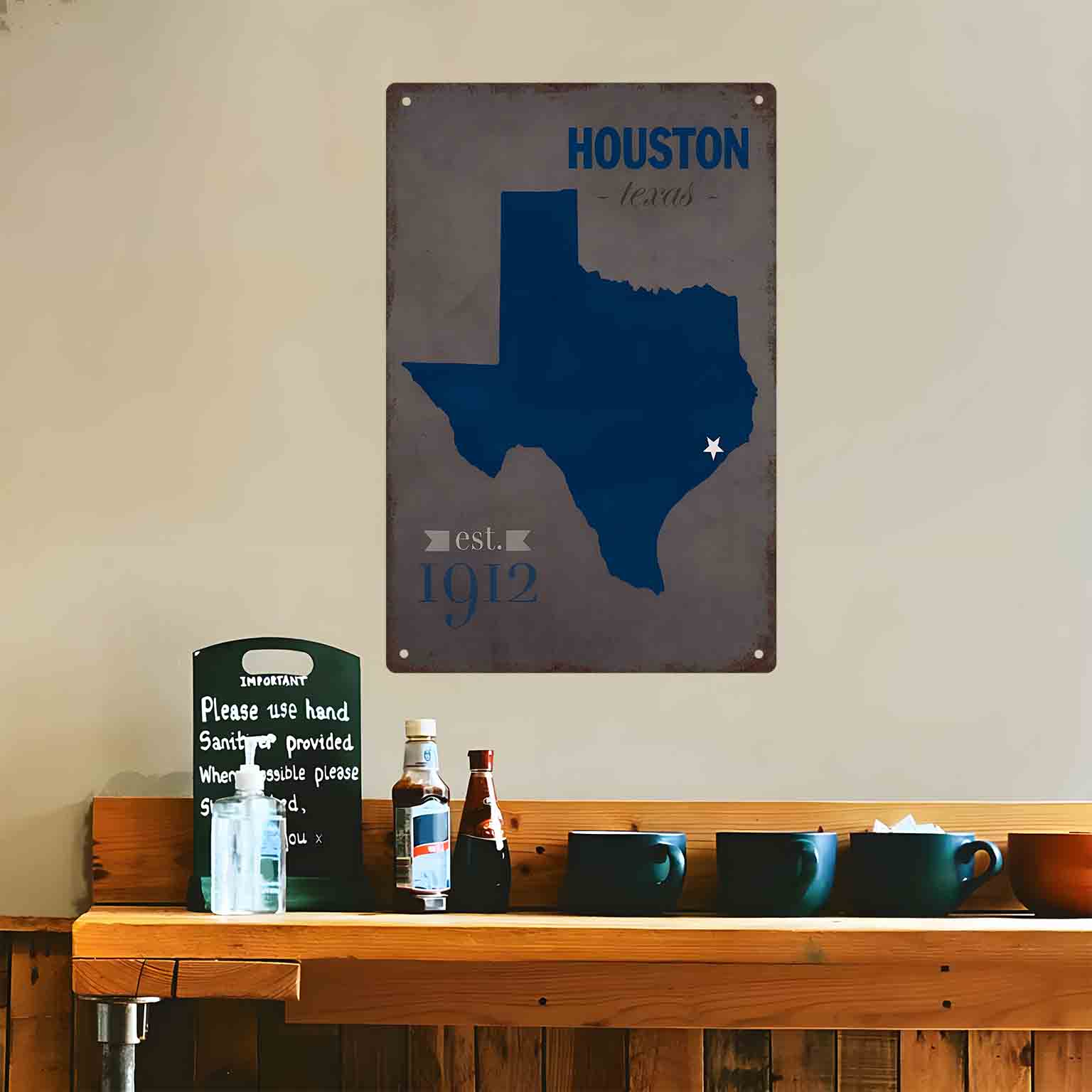 Insegna da parete in metallo c - Home Decor Houston recensione e prezzo