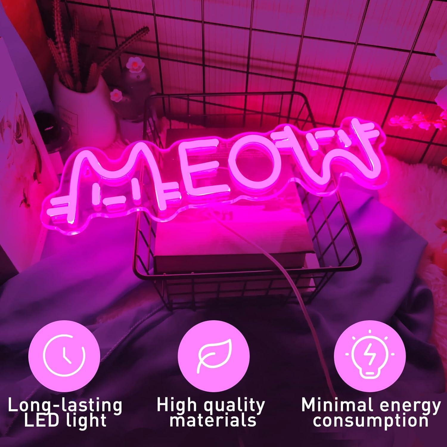 Insegna al Neon a Forma di Gat - Home Decor Light recensione e prezzo