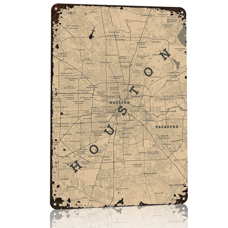 Poster in Metallo di Houston T - Home Decor Houston recensione e prezzo