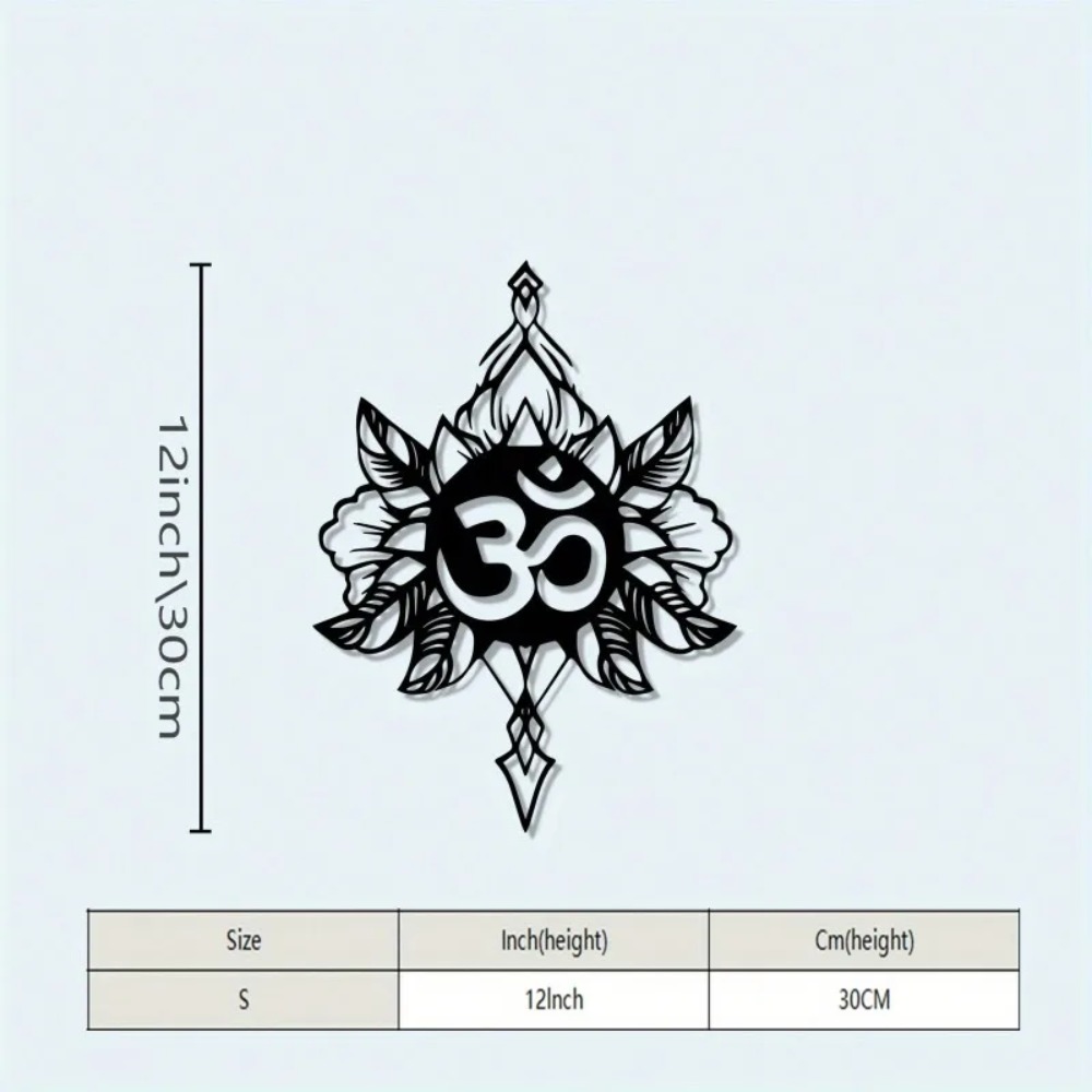 Om Lotus Metal Wall Art, decor - Home Decor Yoga recensione e prezzo