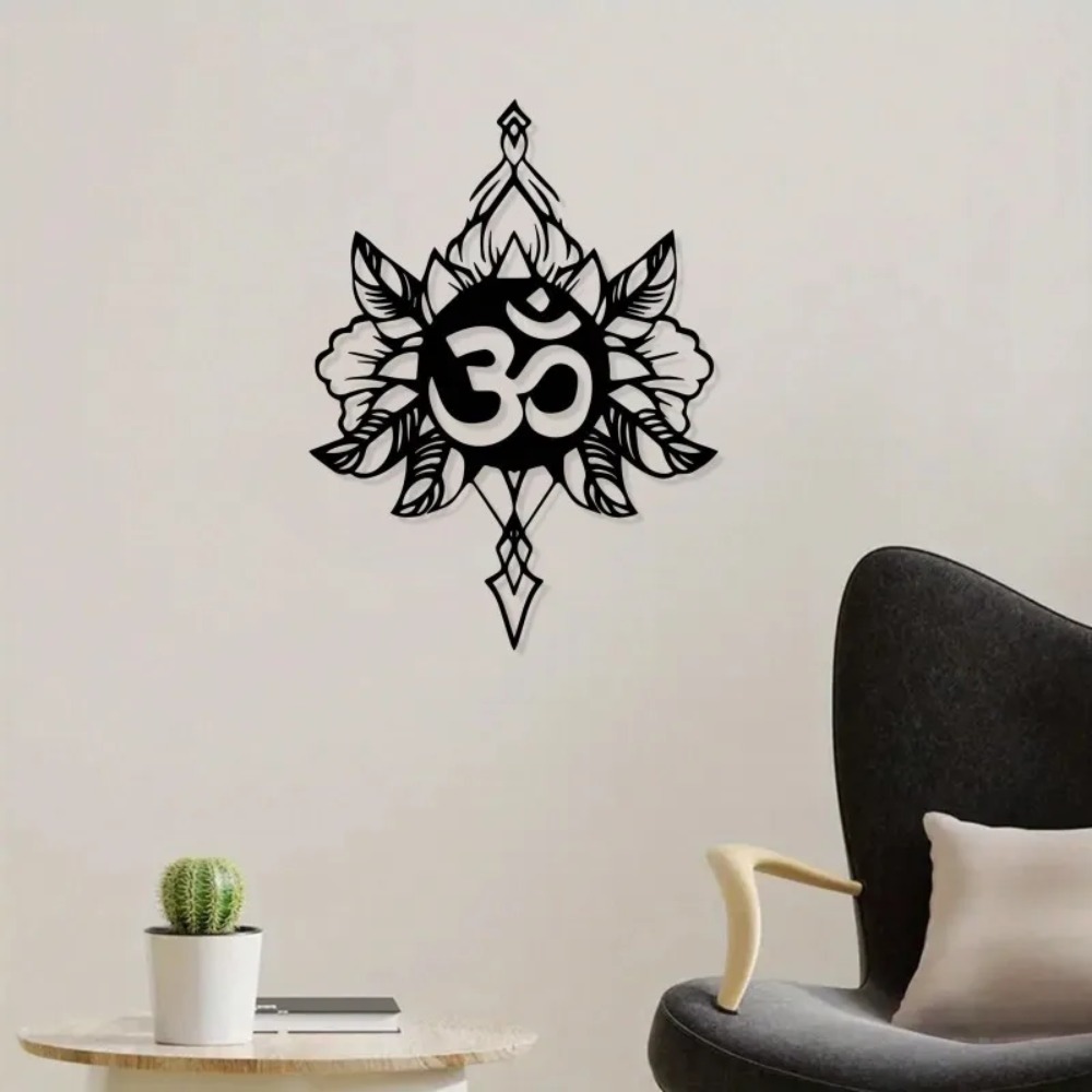 Om Lotus Metal Wall Art, decor - Home Decor Yoga recensione e prezzo